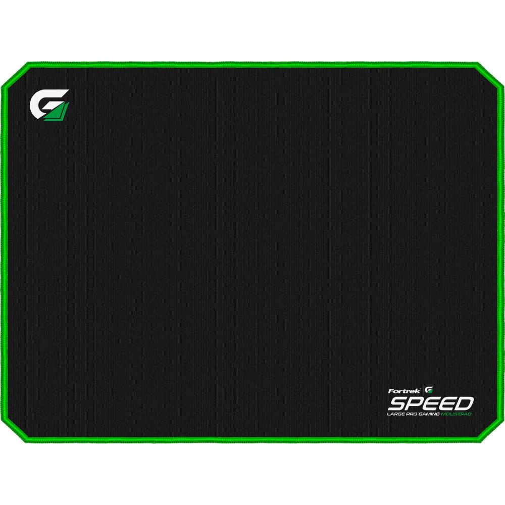 Fortrek Speed MPG102 Gaming Mouse Pad with Non-Slip Rubber Base, Medium Size Mousepad 35x44, Black/ Green
