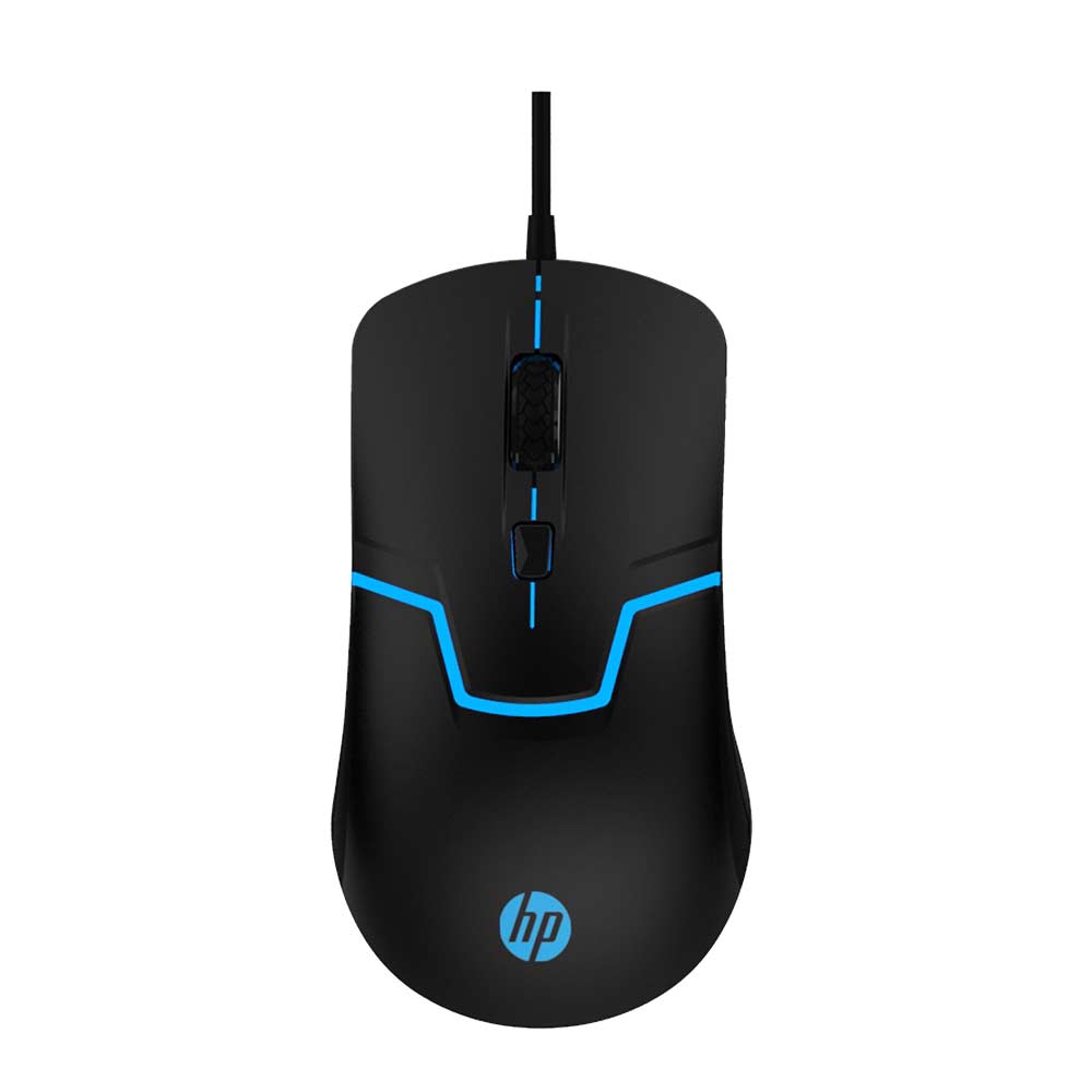 HP M100 USB Wired Gaming Mouse, Optical, LED Backlight, Ergonomic, DPI up to 1600
