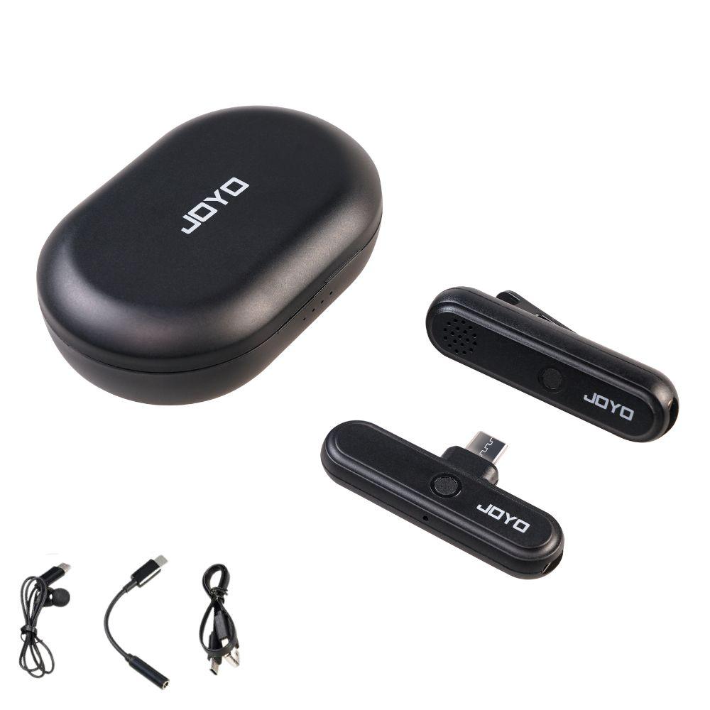 Joyo JW-05M Wireless Mini Microphone System USB Type-C Connectivity Wireless Mic for Live Streaming, Video Recording for Android