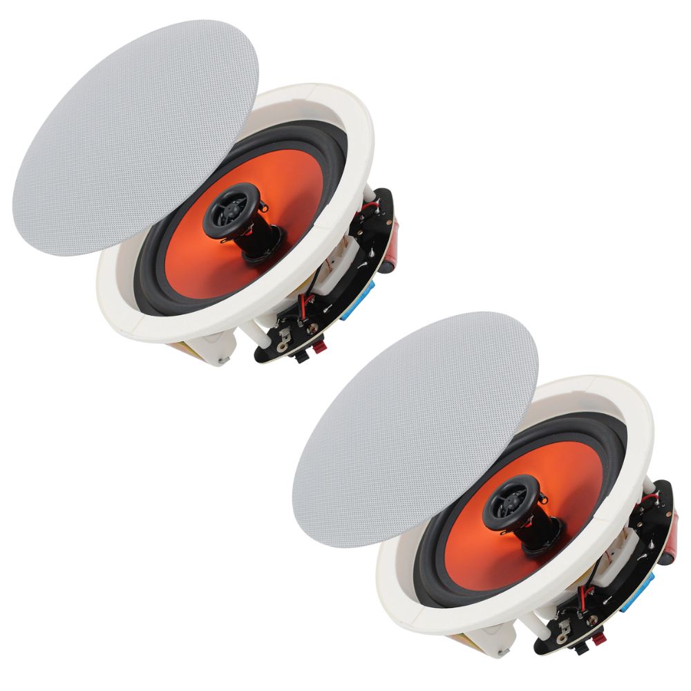 Maro Bluetooth Ceiling Speaker, 6.5 Inches Flush Mount In Wall Ambient Speakers, 2-Way Home Speaker, 1 Pair